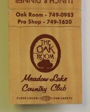 1960s Oak Meadow Lake CC Hidden Meadows CA San Diego Co Matchbook California picture