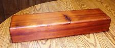 Large Cedar Feather Box 20 x 3 x 5 inches - Handcrafted in Oregon, USA   picture