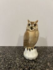 Vtg. Bing & Grondahl COPENHAGEN Denmark Porcelain OWL 4 1/2