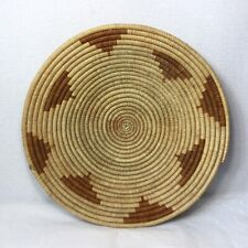Vintage Hand Woven Coil Basket 12” Native Southwestern Design picture