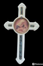 MADONNA AND CHILD Porcelain Wall Cross 