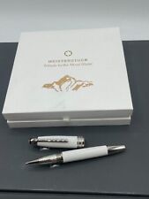 Montblanc Tribute to the Glacier White Pearl Snow Cap LeGrand Rollerball 110600 picture