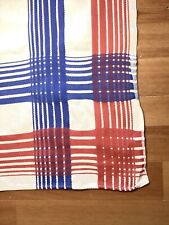 vintage linen table cloth square 45” Square AmericaRed White Blue Jubilee July 4 picture