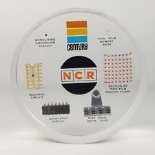 NCR Century 100 Circuit Computer Lucite Advertising Paperweight Vintage 1968 picture