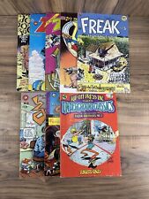 Lot of 8 VTG 70's Underground Comic Books Zap Freak Bros ID picture