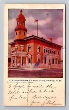 Fargo ND-North Dakota, U.S. Government Building, c1905 Antique Vintage Postcard picture