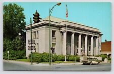 1950s Post Office Building Street Classic Car Hopkinsville Kentucky KY Postcard picture
