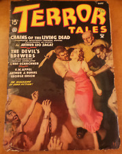 Terror Tales Pulp Magazine from May 1935 great Howitt cover art of Captive GG picture