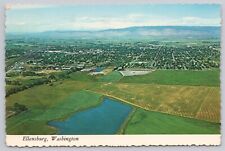 Ellensburg Washington, Rodeo City, Birdseye View, Vintage Postcard picture