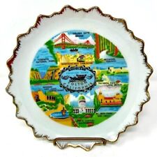 Beautiful Colton California Movieland Frontier Town Souvenir Plate 7 1/2” Vntge picture
