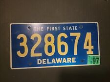Vintage 1997  DELAWARE  THE FIRST STATE License Plate 328674 picture