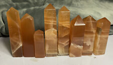 2000 grams top quality honey calcite towers, crystals points top quality 08PC lo picture