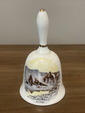 Vintage Frederic Remington “A New Year On The Cimarron” Porcelain Bell picture