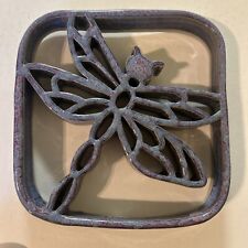 Bay Dragonfly  Handmade Trivet Virginia Brown Clay picture