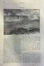 1876 Niagara Falls Suspension Bridge Maid of the Mist Whirlpool Rapids picture