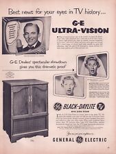 Print Ad General Electric Television TV 1953 Bing Crosby Full Page 10.5