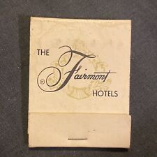 The Fairmont Hotels Vintage Matchbook Travel Souvenir Collectible Complete picture
