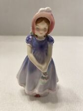 Vintage Royal Dalton Figurine Retired “Ivy” Porcelain Girl In Bonnet 5” picture