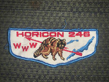 Older OA Flap Lodge 246 Horicon Light Blue Border picture