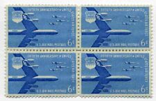 B-52 Stratofortress USAF Air Force 66 Yr Old Mint Airmail Stamp Block from 1957 picture