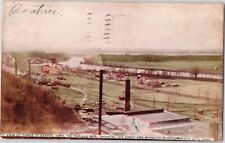 1909 Sioux City, Iowa River View Missouri River & Sioux Vintage Postcard picture