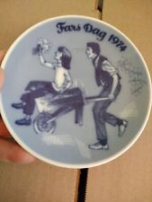 1974 FARS DAG Porsgrund Norway FATHER'S DAY Fourth Issue Porcelain Plate picture