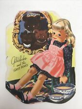 1950s Goldilocks and the Three Bears Fold Open Birthday Card Story Inside picture