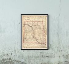 1878-1879 Map of Dakota | Business Atlas | Vintage Dakota Map Reproduction | Vin picture