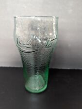 Large Vintage Coca Cola Coke Glass Embossed Pebbled Hammered Finish picture