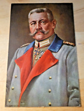 Postcard WW1 Feldpost 1915 Field Marshal Paul von Hindenburg picture