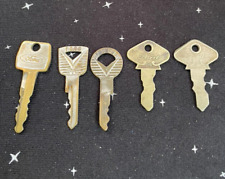 Vintage And Antique Brass Ford Keys Lot Of 5 picture