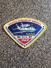 New SHUTTLE CARRIERS OF AMERICA - SCA - NASA - 905 - 911-747 SPACE PATCH picture