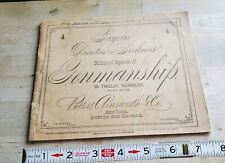 1881 PENMANSHIP PRACTICE BOOK: IN 12 NUMBERS: REVISED: POTTER AINSWORTH: POOR picture