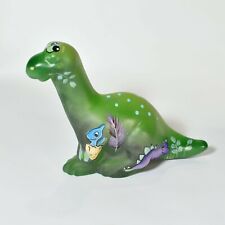 Limited Edition Hand Painted Dinosaur Fenton Gift Shop signed #17 picture