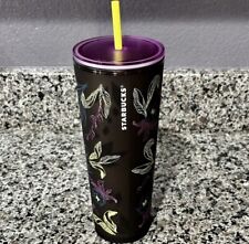 Starbucks NEW 2024 Release Winter Purple Floral 24oz Venti Tumbler Cold Cup NWT picture
