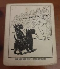 Dogs by Zito. Comedic card Scottish terriers  fair condition  picture
