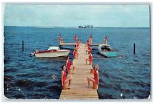 c1950's Dolphinettes Water Ballet Team Performers Vero Beach Florida FL Postcard picture