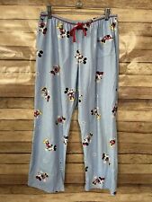 Disney Women’s Mickey Mouse All Over Print Blue Lounge Pajama Pants Size: Medium picture
