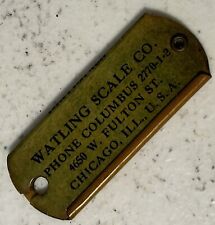 ANTIQUE WATLING SCALE CO CELLULOID KEY FOB TOM THUMB NO SPRING CHICAGO picture