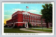 Sumter SC-South Carolina, Junior High School, Antique, Vintage Postcard picture