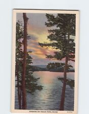 Postcard Evening on Togue Pond Maine USA North America picture
