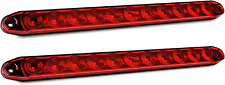 Nilight 2PCS 16Inch 11 LED Red Trailer Light Bar for Park Stop Turn Signals Tail picture
