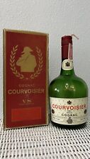 Vintage EMPTY Courvoisier Cognac Very Special Quart Glass Liquor Bottle W/ Box picture