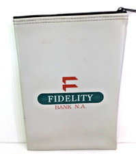Vintage Fidelity Bank NA Deposit Bag  Zipper 7