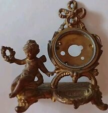 Antique Victorian Brass Figural Angel Clock, NO CLOCK Collectible  picture