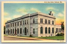 Vintage Postcard Post Office Building Oshkosh Wisconsin Wis. picture