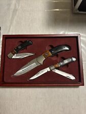 Winchester 2007 Limited Edition Two Tone Wood Inlay Gift Set Pocket Knife Set picture