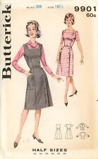 Butterick 9901 Side-Button Dress, Jumper & Tailored Blouse HALF Sz 18.5 UNCUT picture