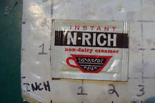 UNUSED 1960's or so picnic item: instant n-rich non-diary creamer packet  picture