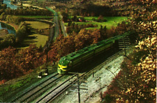 Vintage Postcard - Erie Railroad Passenger Train On Susquehanna River Valley picture